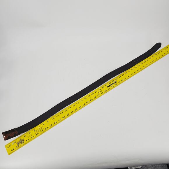 Stetson Country Handtooled Brown Leather Snap-On Western Belt Men's 38 - Picture 7 of 13